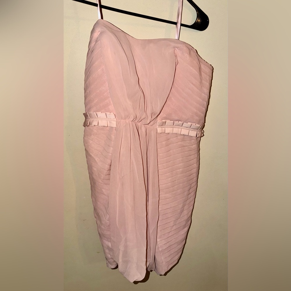 BCBGeneration One Shoulder Blush Dress